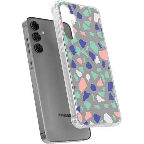 Cement Terrazzo Galaxy S24 Plus Clear Case
