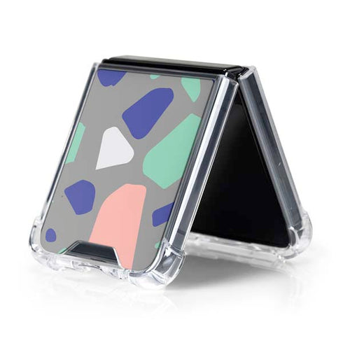 Cement Terrazzo Galaxy Z Flip5 5G Clear Case