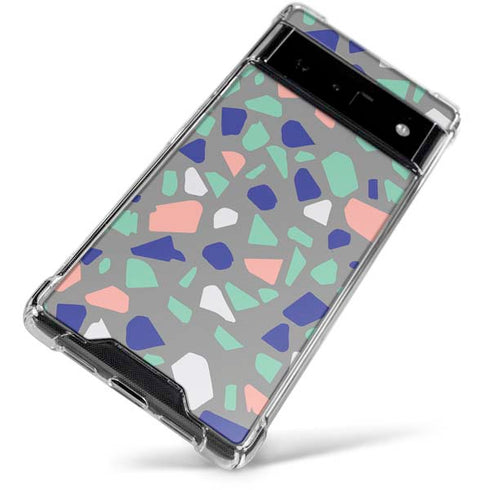 Cement Terrazzo Google Pixel 6 Clear Case