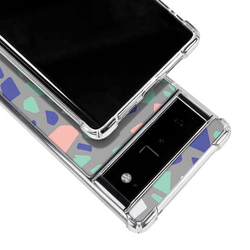 Cement Terrazzo Google Pixel 6 Clear Case