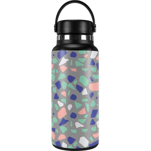 Cement Terrazzo Hydro Flask 32oz Wide Mouth Skin