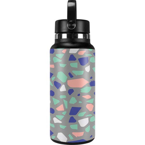 Cement Terrazzo Hydro Flask 32oz Wide Mouth Skin