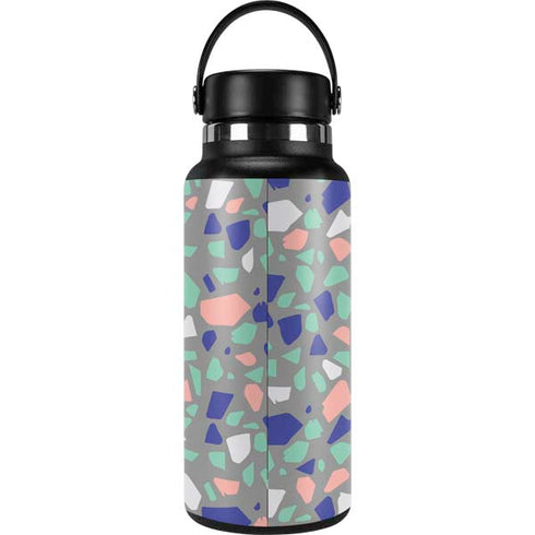 Cement Terrazzo Hydro Flask 32oz Wide Mouth Skin