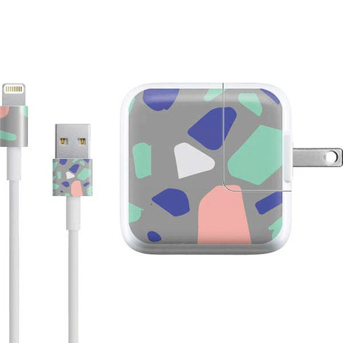Cement Terrazzo iPad Charger (10W USB) Skin