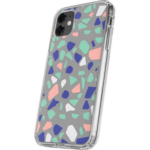 Cement Terrazzo iPhone 11 Clear Case