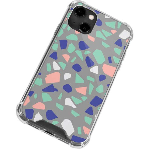 Cement Terrazzo iPhone 13 Clear Case