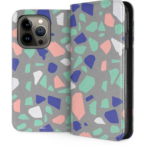 Cement Terrazzo iPhone 13 Pro Folio Case
