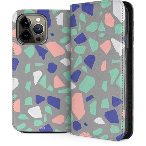 Cement Terrazzo iPhone 13 Pro Max Folio Case