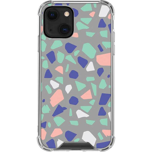 Cement Terrazzo iPhone 14 Plus Clear Case