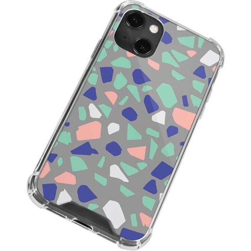 Cement Terrazzo iPhone 14 Plus Clear Case