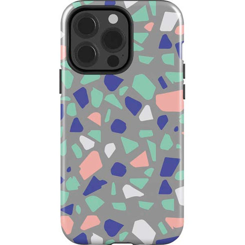Cement Terrazzo iPhone 15 Pro Impact Case