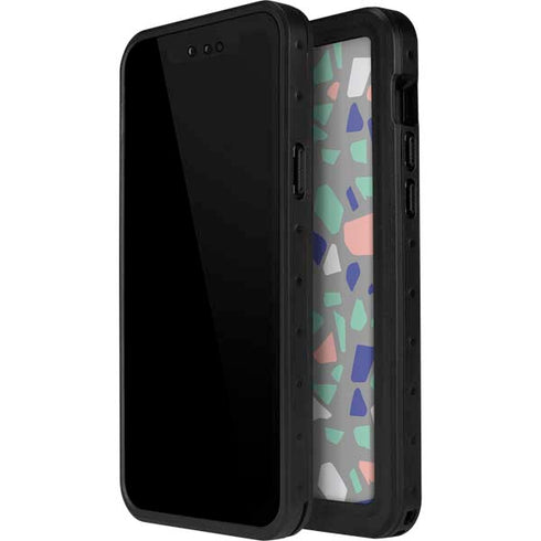 Cement Terrazzo iPhone 14 Pro Waterproof Case
