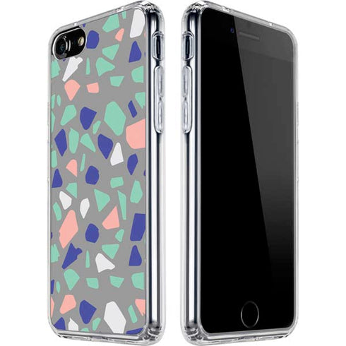 Cement Terrazzo iPhone SE (2nd & 3rd Gen) Clear Case