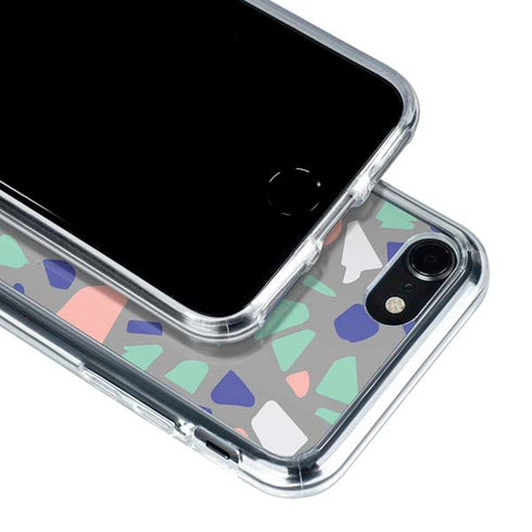 Cement Terrazzo iPhone SE (2nd & 3rd Gen) Clear Case