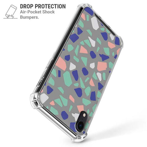 Cement Terrazzo iPhone XR Clear Case