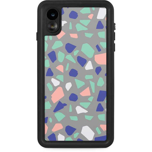 Cement Terrazzo iPhone XR Waterproof Case