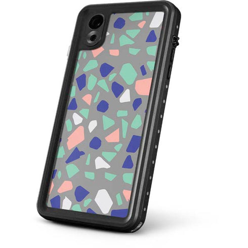 Cement Terrazzo iPhone XR Waterproof Case