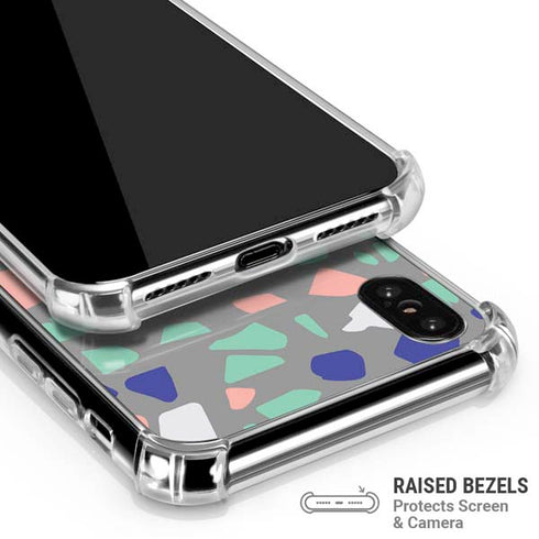 Cement Terrazzo iPhone XS Max Clear Case
