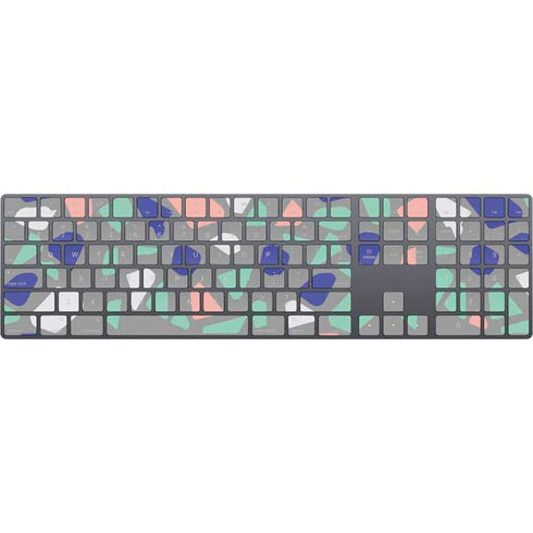 Cement Terrazzo Magic Keyboard with Numeric Keypad Skin