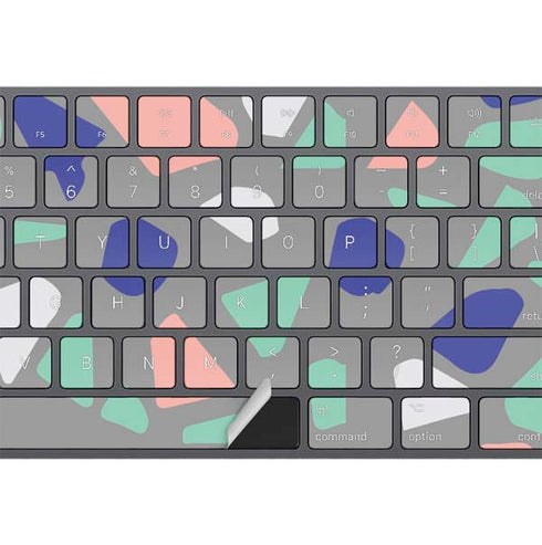 Cement Terrazzo Magic Keyboard with Numeric Keypad Skin