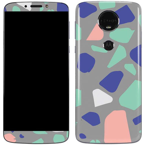Cement Terrazzo Moto E5 Plus Skin