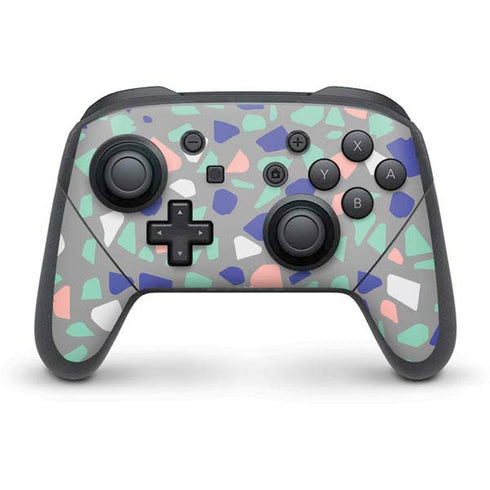 Cement Terrazzo Nintendo Switch Pro Controller Skin