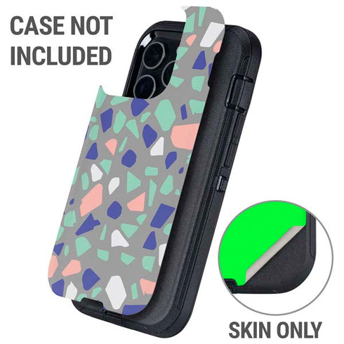 Cement Terrazzo Otterbox Defender iPhone Skin