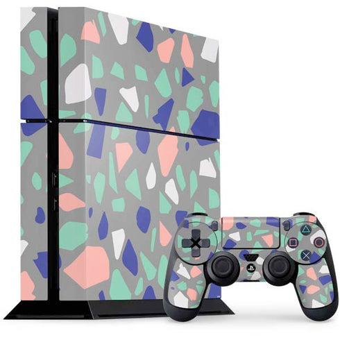 Cement Terrazzo PS4 Console and Controller Bundle Skin