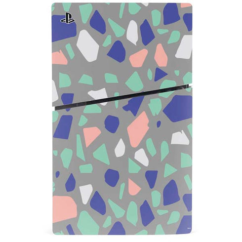 Cement Terrazzo PS5 Slim Digital Edition Bundle Skin