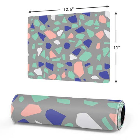 Cement Terrazzo Gaming Mouse Pad