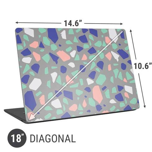 Cement Terrazzo Universal Laptop 18in (14.6 x 10.6in) Skin