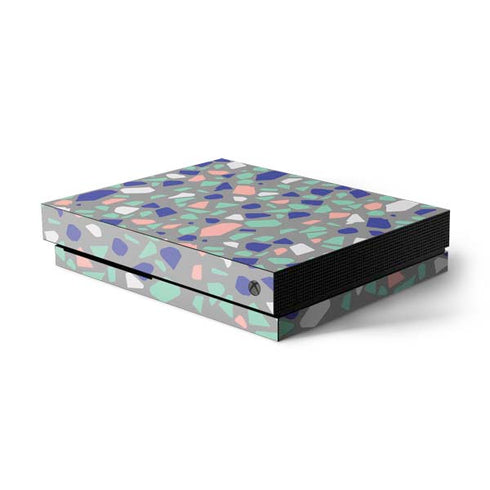 Cement Terrazzo Xbox One X Console Skin
