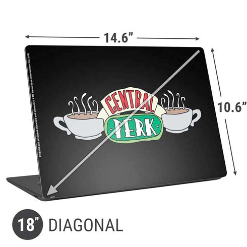 Warner Bros FRIENDS Central Perk Universal Laptop 18in (14.6 x 10.6in) Skin