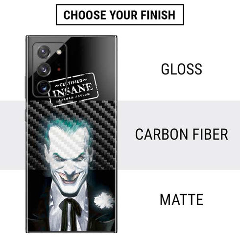 DC Comics The Joker Portrait by Alex Ross Galaxy Note20 Ultra 5G Skin
