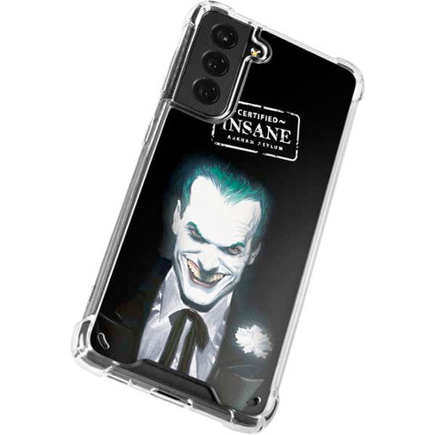 DC Comics The Joker Portrait by Alex Ross Galaxy S21 Plus 5G Clear Case