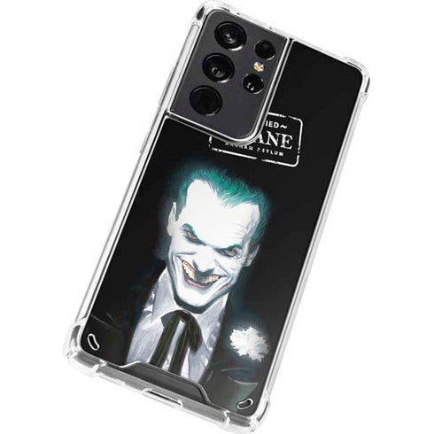 DC Comics The Joker Portrait by Alex Ross Galaxy S21 Ultra 5G Clear Case