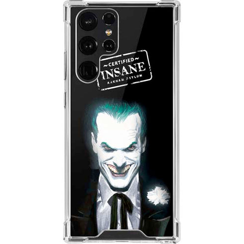 DC Comics The Joker Portrait by Alex Ross Galaxy S22 Ultra Clear Case
