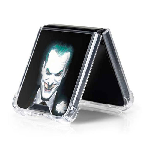 DC Comics The Joker Portrait by Alex Ross Galaxy Z Flip5 5G Clear Case