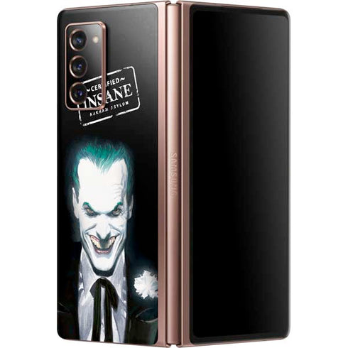 DC Comics The Joker Portrait by Alex Ross Galaxy Z Fold2 5G Skin