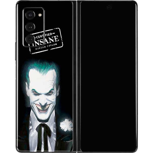 DC Comics The Joker Portrait by Alex Ross Galaxy Z Fold2 5G Skin