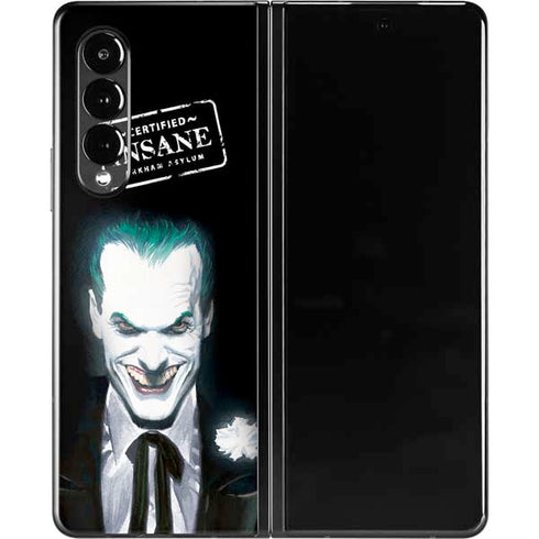 DC Comics The Joker Portrait by Alex Ross Galaxy Z Fold3 5G Skin