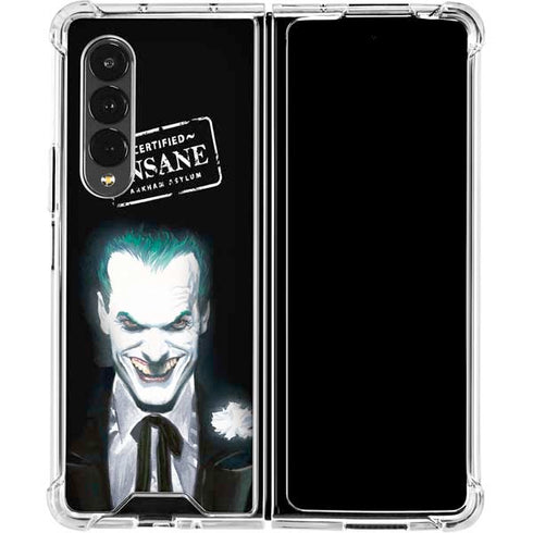 DC Comics The Joker Portrait by Alex Ross Galaxy Z Fold4 5G Clear Case
