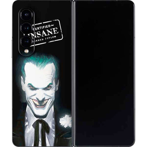 DC Comics The Joker Portrait by Alex Ross Galaxy Z Fold4 5G Skin