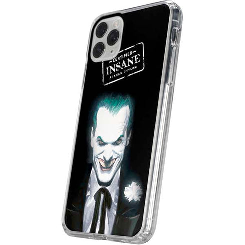 DC Comics The Joker Portrait by Alex Ross iPhone 11 Pro Clear Case