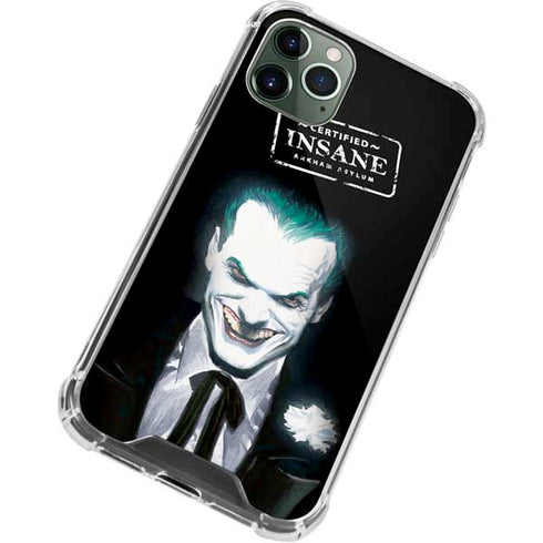 DC Comics The Joker Portrait by Alex Ross iPhone 11 Pro Max Clear Case