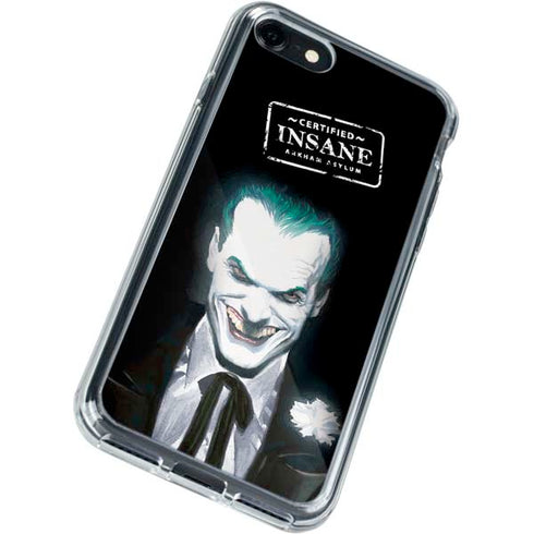DC Comics The Joker Portrait by Alex Ross iPhone SE (2nd & 3rd Gen) Clear Case