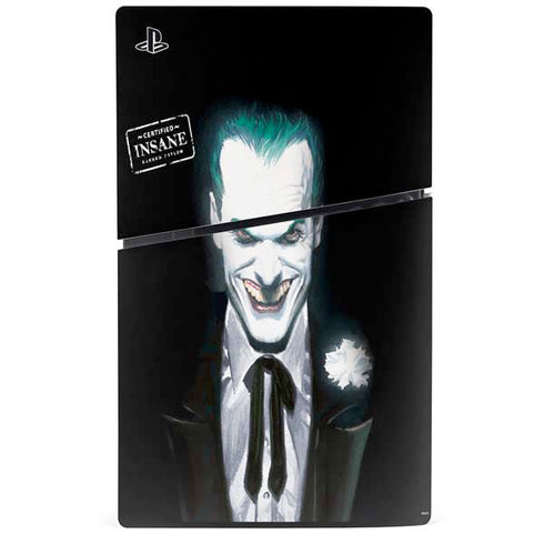 DC Comics The Joker Portrait by Alex Ross PS5 Slim Disk Bundle Skin