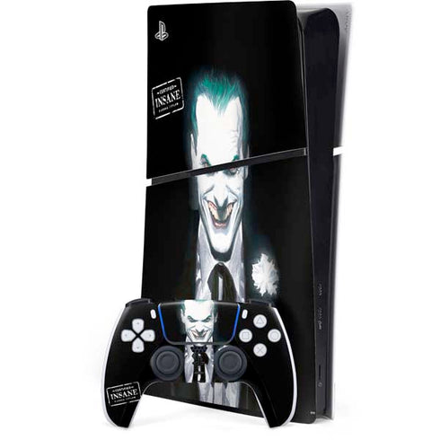 DC Comics The Joker Portrait by Alex Ross PS5 Slim Digital Edition Bundle Skin
