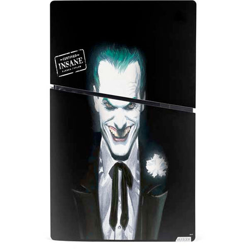 DC Comics The Joker Portrait by Alex Ross PS5 Slim Digital Edition Console Skin
