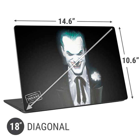 DC Comics The Joker Portrait by Alex Ross Universal Laptop 18in (14.6 x 10.6in) Skin